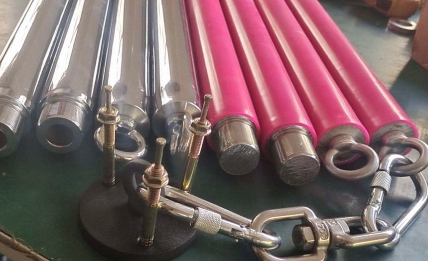 3m Silver/Chrome aerial/flying pole - Spring sale