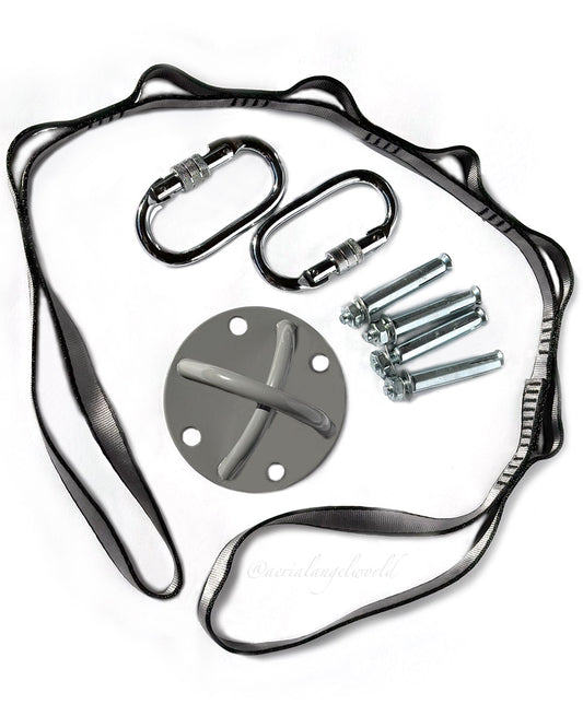 Gradient pink & aqua aerial Silks kit.