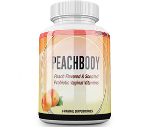 Peachlife Inc Probiotic Vaginal Suppositories - Natural/Vegan Peach Flavor and Scent - 72 Billion+ Live CFU