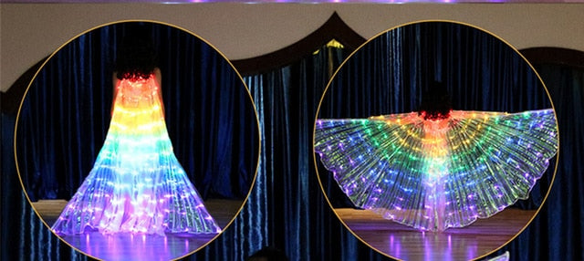 Aerial/belly dance LED wings for adults/kids