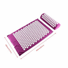 Load image into Gallery viewer, Massager Yoga Cushion Mat Set - Acupressure for Relieving Stress, Muscle Tension
