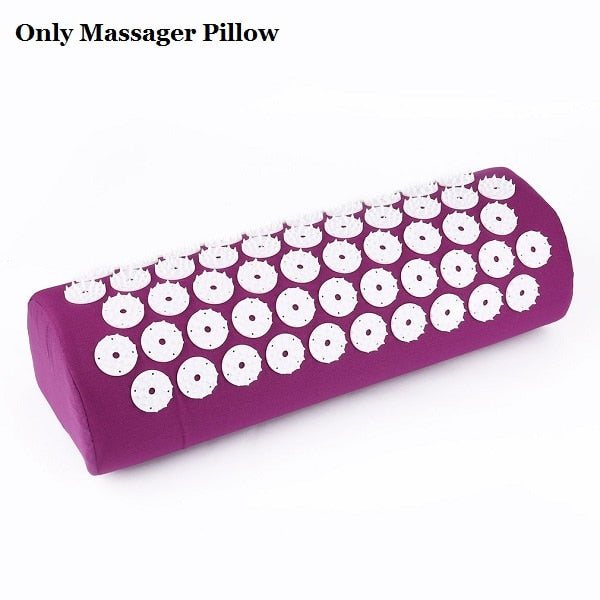 Massager Yoga Cushion Mat Set - Acupressure for Relieving Stress, Muscle Tension